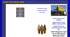 Desktop Screenshot of goldtopdairybar.com
