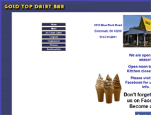 Tablet Screenshot of goldtopdairybar.com